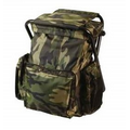 Woodland Camo Backpack & Stool Combination